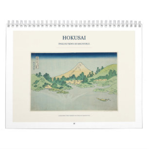 Hokusai Mount Fuji Zwölf Ansichten Kunstkalender Kalender