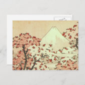 Hokusai Mt. Fuji japanische Kunst Postkarte (Vorne/Hinten)