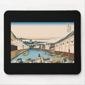 Hokusai Nihonbashi Brücke in Edo Mousepad
