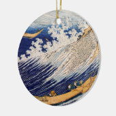 Hokusai Ocean Waves Fishing Boote Keramik Ornament (Links)