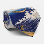 Hokusai Ocean Waves Fishing Boote Krawatte (Gerollt)