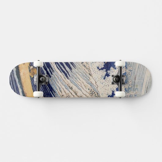 Hokusai Ocean Waves Fishing Boote Skateboard (Horizontal)
