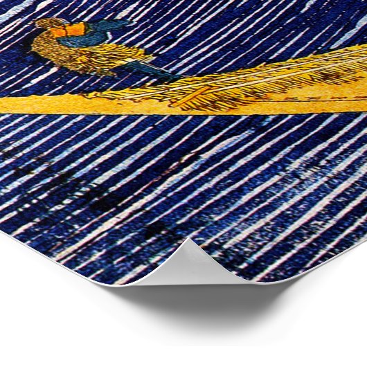 Hokusai Ocean Waves Poster (Ecke)