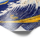 Hokusai Ocean Waves Print Fotodruck (Ecke)