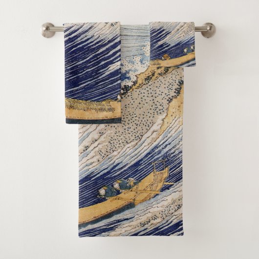 Hokusai Ocean Waves Sea Boote Badhandtuch Set (Insitu)