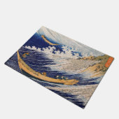 Hokusai Ocean Waves Sea Boote Fußmatte (Schrägansicht)
