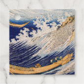 Hokusai Ocean Waves Sea Boote Geschenkanhänger (Vorderseite)