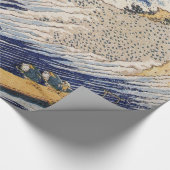 Hokusai Ocean Waves Sea Boote Geschenkpapier (Ecke)