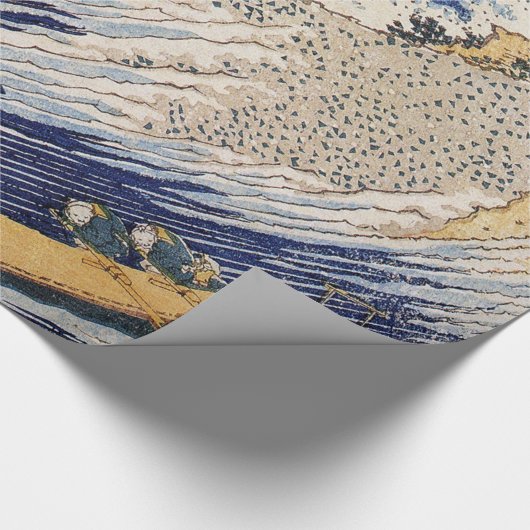 Hokusai Ocean Waves Sea Boote Geschenkpapier (Ecke)