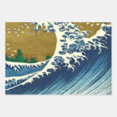 Hokusai Ocean Waves Sea Boote Geschenkpapier Set (Vorderseite 2)