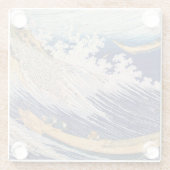 Hokusai Ocean Waves Sea Boote Glasuntersetzer (Rückseite)