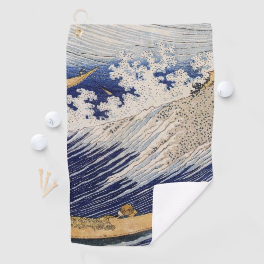 Hokusai Ocean Waves Sea Boote Golfhandtuch (Insitu)