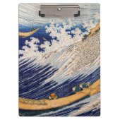 Hokusai Ocean Waves Sea Boote Klemmbrett (Vorderseite)