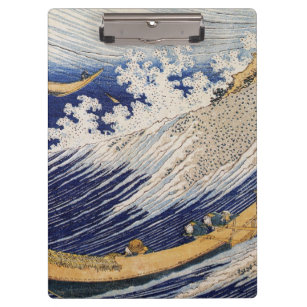Hokusai Ocean Waves Sea Boote Klemmbrett
