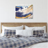 Hokusai Ocean Waves Sea Boote Leinwanddruck (Insitu (Schlafzimmer))