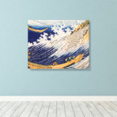 Hokusai Ocean Waves Sea Boote Leinwanddruck (Insitu (Holzboden))