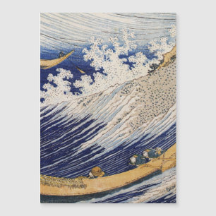 Hokusai Ocean Waves Sea Boote Magnetkarte