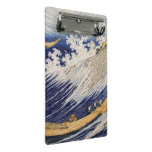 Hokusai Ocean Waves Sea Boote Mini Klemmbrett (Schrägansicht)