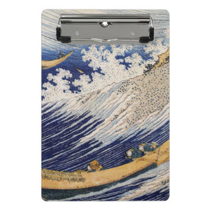 Hokusai Ocean Waves Sea Boote Mini Klemmbrett