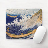 Hokusai Ocean Waves Sea Boote Mousepad (Mit Mouse)