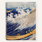 Hokusai Ocean Waves Sea Boote Notizblock (Vorderseite)