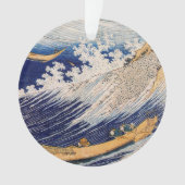 Hokusai Ocean Waves Sea Boote Ornament (Vorderseite)