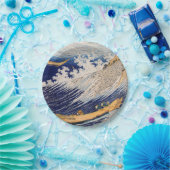 Hokusai Ocean Waves Sea Boote Pappteller (Party)