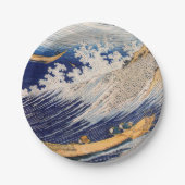 Hokusai Ocean Waves Sea Boote Pappteller (Vorderseite)