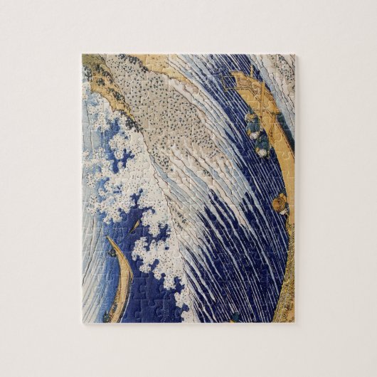 Hokusai Ocean Waves Sea Boote Puzzle (Vertikal)