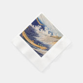 Hokusai Ocean Waves Sea Boote Serviette (Ecke)