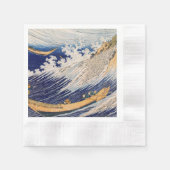 Hokusai Ocean Waves Sea Boote Serviette (Vorderseite)
