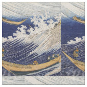 Hokusai Ocean Waves Sea Boote Stoff (Nahaufnahme)