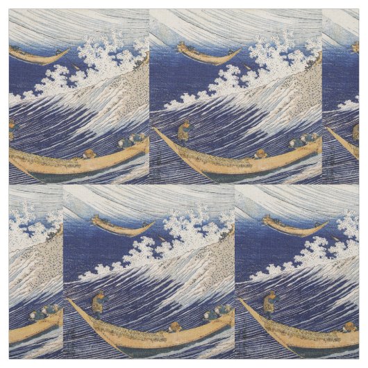 Hokusai Ocean Waves Sea Boote Stoff (Muster)