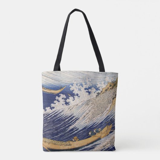 Hokusai Ocean Waves Sea Boote Tasche (Rückseite)