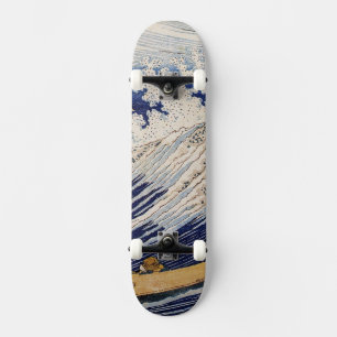 Hokusai Ozeanwellen Fischerboote Skateboard