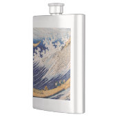 Hokusai Ozeanwellen Meer Boote Flachmann (Links)