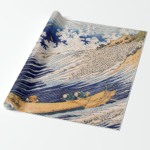 Hokusai Ozeanwellen Meer Boote Geschenkpapier