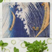 Hokusai Ozeanwellen Meer Boote Geschirrtuch (Gefaltet)