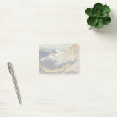 Hokusai Ozeanwellen Meer Boote Post-it Klebezettel (Büro)