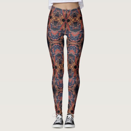 Hokusai Phoenix Leggings – Japanese Art Inspired (Vorderseite)