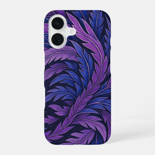 Hokusai Phoenix Purple Jpan Art iPhone 16 Hülle (Rückseite)