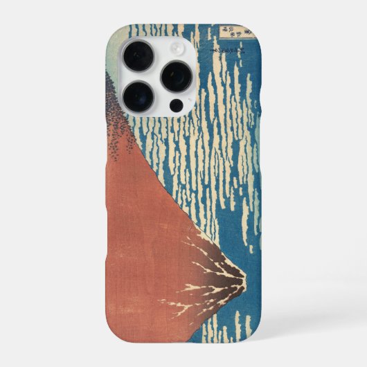 Hokusai Red Fuji iPhone 15 Pro Case – Fine Wind Cl Hülle (Rückseite)