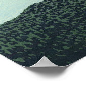 Hokusai Red Fuji Original High Resolution Art Poster (Ecke)