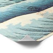 Hokusai - Reisende Klettersteig Poster (Ecke)