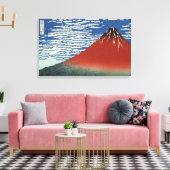 Hokusai South Wind Clear Sky Red Fuji Leinwand (Insitu (Wohnzimmer))
