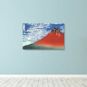 Hokusai South Wind Clear Sky Red Fuji Leinwand (Insitu (Holzboden))
