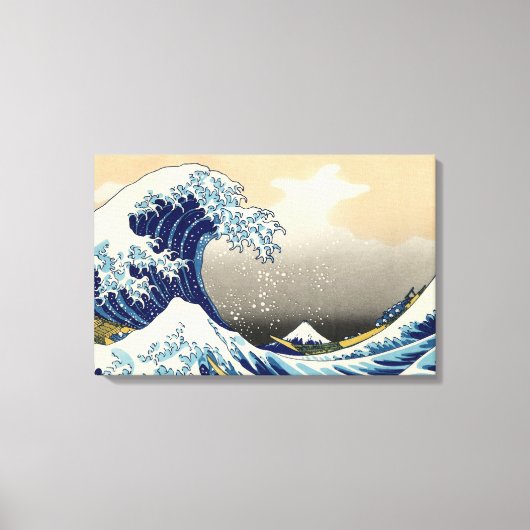 Hokusai The Great Wave Leinwand Wrap (Vorderseite)