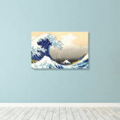 Hokusai The Great Wave Leinwand Wrap (Insitu (Holzboden))