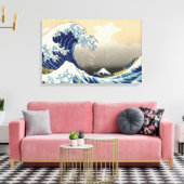 Hokusai The Great Wave Leinwand Wrap (Insitu (Wohnzimmer))