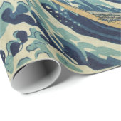 Hokusai The Great Wave off Kanagawa Gallery Geschenkpapier (Rolleneckpunkt)